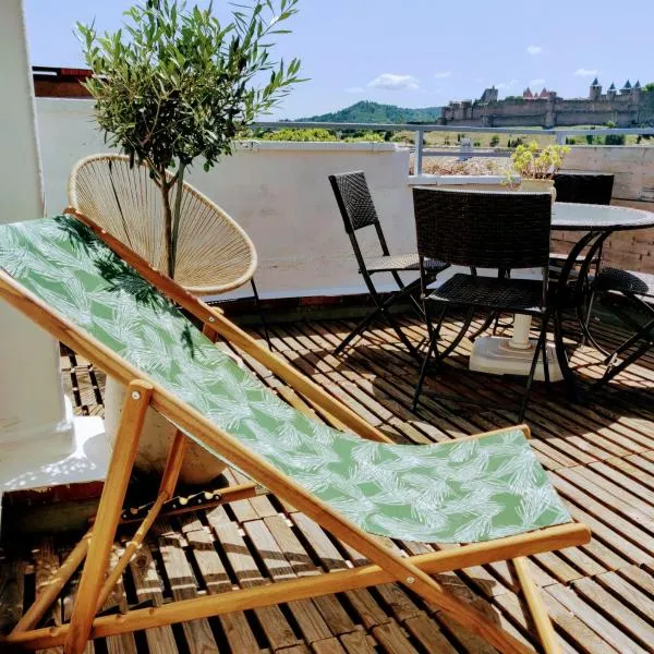 Appartement L'Oliveraie - La Cité plein les yeux, hotel v Carcassonne