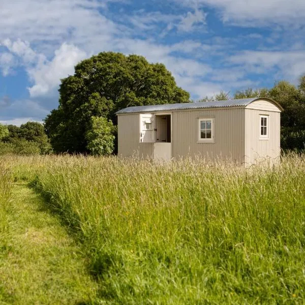 Romantic secluded Shepherd Hut Hares Rest、Southwickのホテル