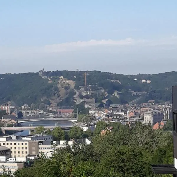 Bed vue sur vallée de la Meuse Namur, hotel Franc-Waret-ben