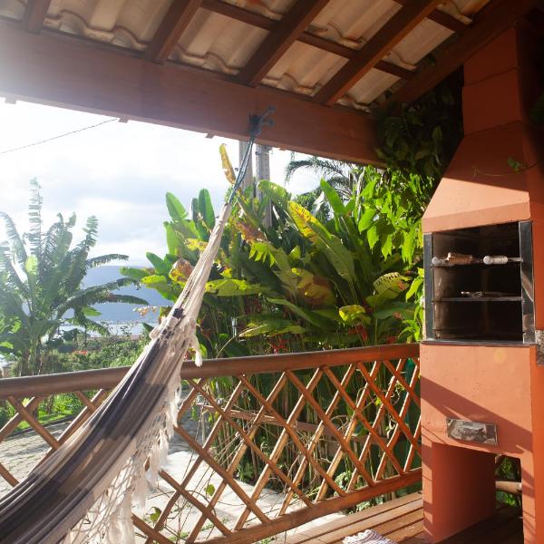Casas em Ilhabela - SP - 2 quarto - Ar Cond - linda vista - Praia Itaguaçu - Vila Paulino