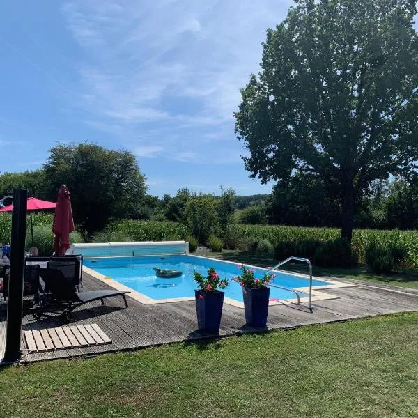 Lovely gites with private pool, privacy & spacious garden, hotel in Saint-Étienne-de-Villeréal