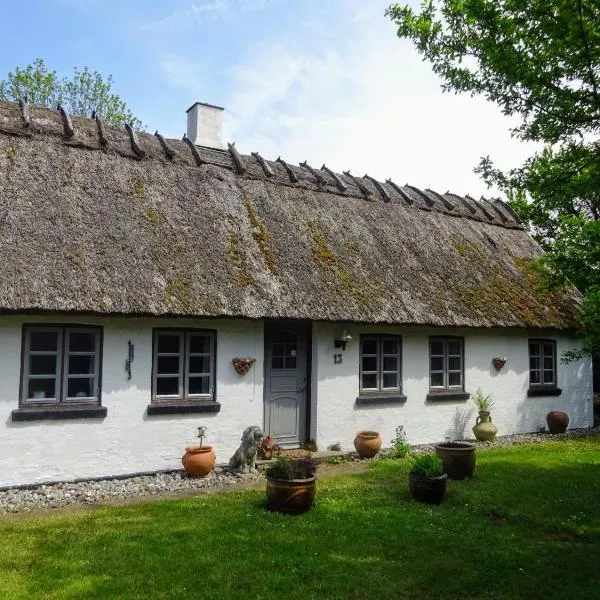 Feriehus stråtækt bindingsværksidyl, hotel di Maribo