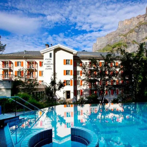 Hôtel Les Sources des Alpes, viešbutis mieste Leuk