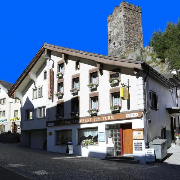 Gasthaus Pension zum Turm, hotell i Hospental