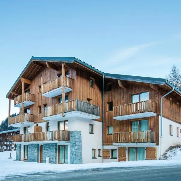 Vacancéole - Résidence Les Chalets de la Ramoure、Villarodin-Bourgetのホテル