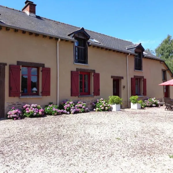 Chambres d'Hôtes Domaine du Bois-Basset, hotell i Saint-Malon-sur-Mel