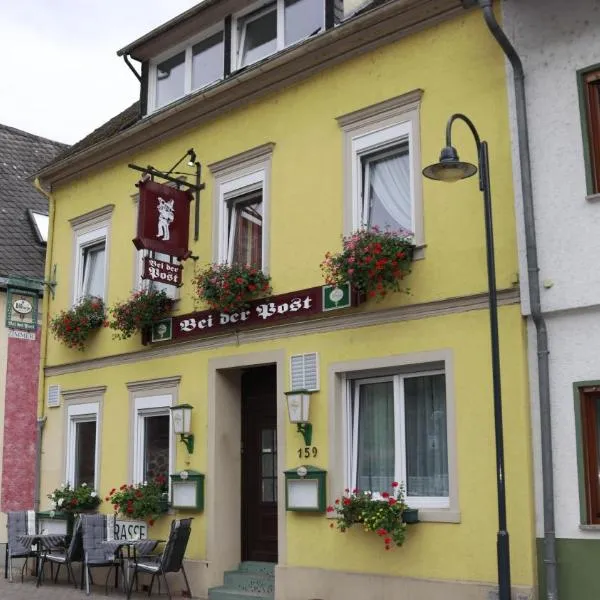 Hotel & Restaurant Pension Bei der Post, hotel v destinaci Bacharach