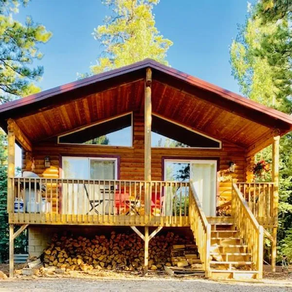 Adventure Awaits 3King Bed,2Bath Log Cabin in heart of Duck Creek Village!، فندق في Alton