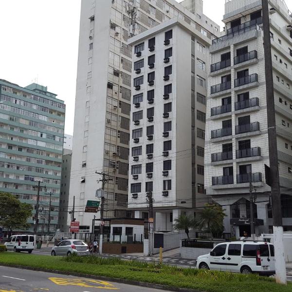Santos 2 dorm apt Frente Mar - Ar Condicionado na Suíte - Garagem Privativa -Internet - TV a Cabo