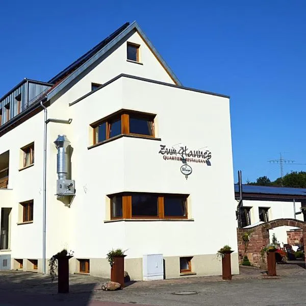 Quartier-Restaurant Zum Hannes, hotel em Wallhalben