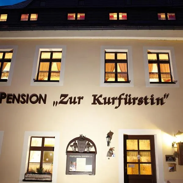 Pension zur Kurfürstin, hotel v destinaci Wolkenstein