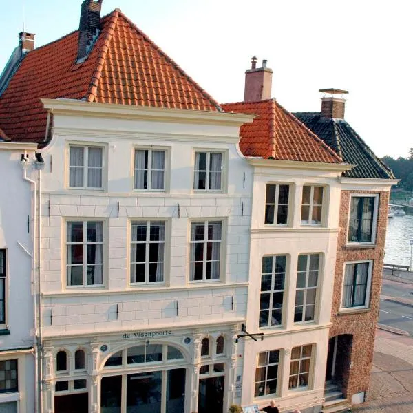 Hotel de Vischpoorte, centrum Deventer en aan de IJssel, hotel in Deventer
