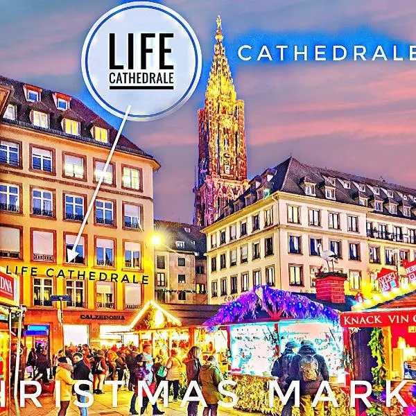 LIFE CATHEDRALE CITY-Center Place Gutenberg、Oberhausbergenのホテル