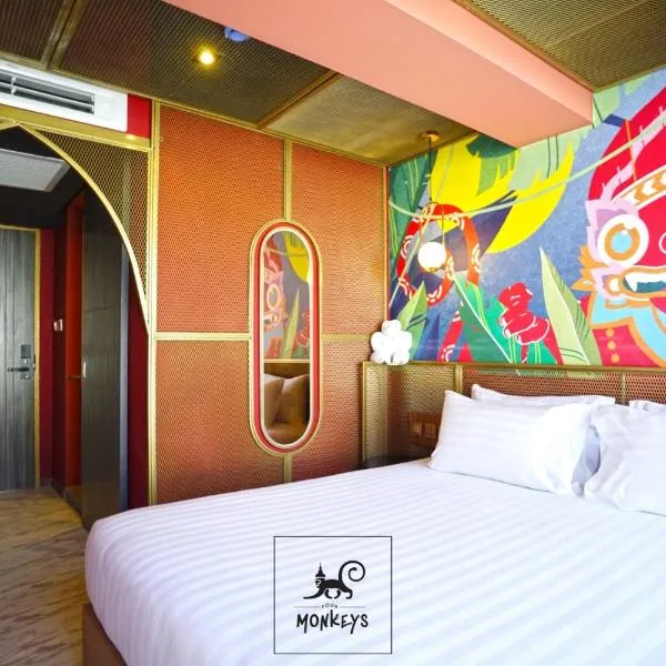 4 Monkeys Hotel, hotel in Ban Bang Krang