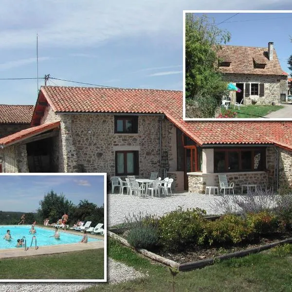 Villa Gites Chambre d hôtes avec piscine Dordogne 2-4-6-8-10 personnes, отель в городе Montbron