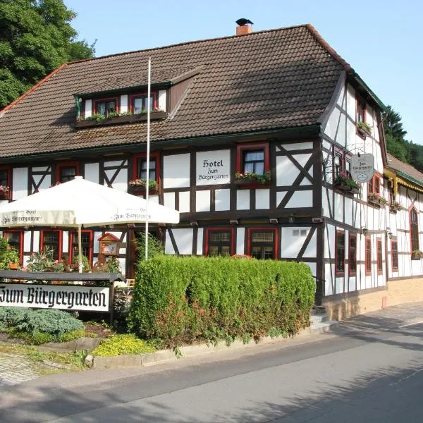 Hotel Zum Bürgergarten, hotel v destinaci Stolberg i. Harz