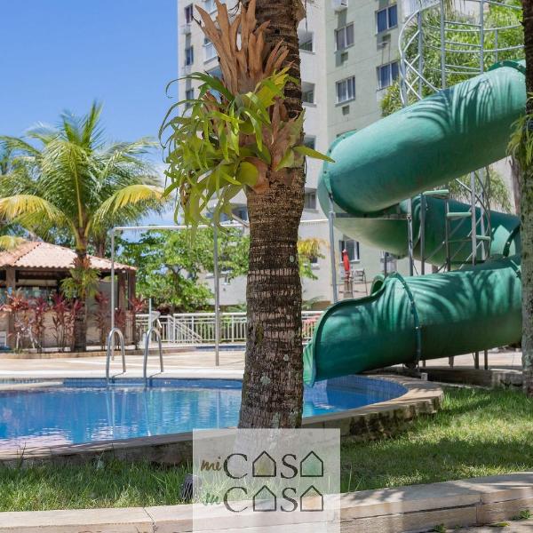 3 QUARTOS a 300 RioCentro - Condominio com PISCINA, ESTACIONAMENTO e Portaria 24h - Wi-Fi ilimitado e Cozinha Completa - Apartamento indicado para Grupos, Hóspedes a Trabalho e Crianças - Foto 5