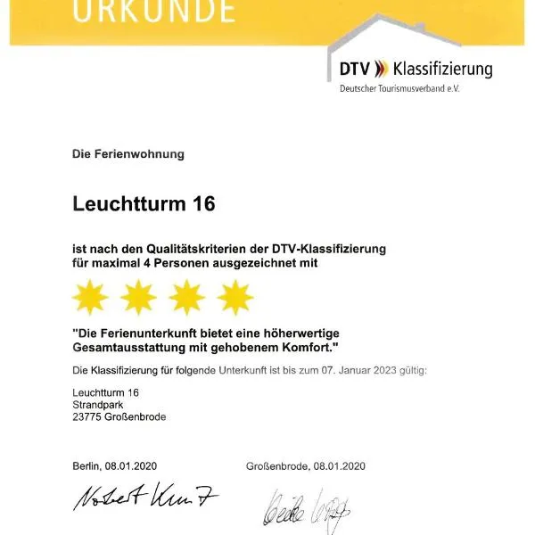 Apartment Leuchtturm 16, hotel in Großenbrode