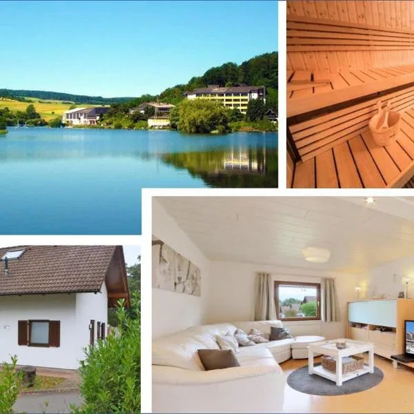 Seepark Kirchheim Ferienhaus bei Anne mit Sauna, hotel in Oberaula