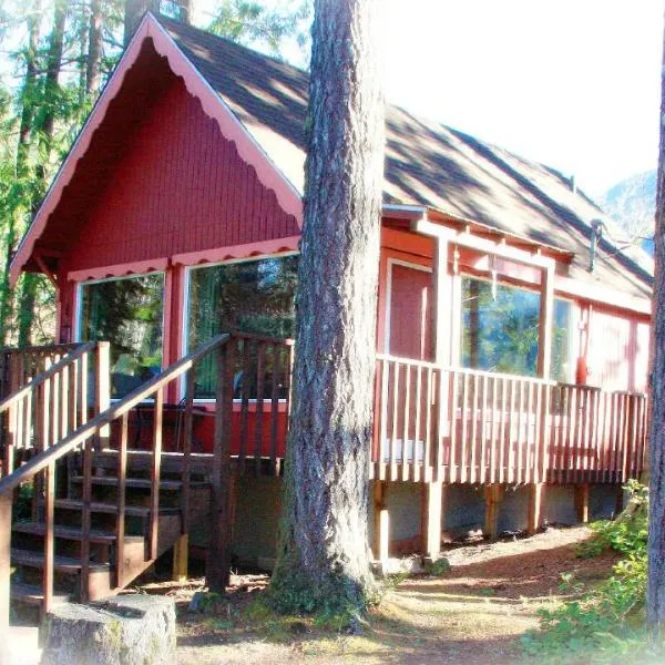Mt Rainier Little Red Cabin, hotel in Ashford