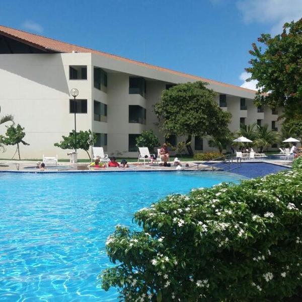 CARNEIROS BEACH RESORT- Flat de 2 quartos - condomínio à beira mar da Praia de Carneiros