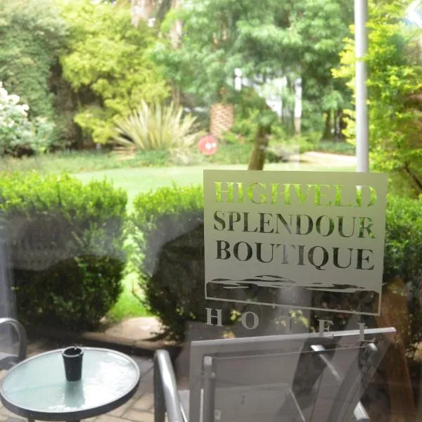 Highveld Splendour Boutique Bed and Breakfast, hotel in Breyten