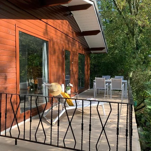 Chalet en pleine nature - le "Clos des Chevreuils"、Barbençonのホテル