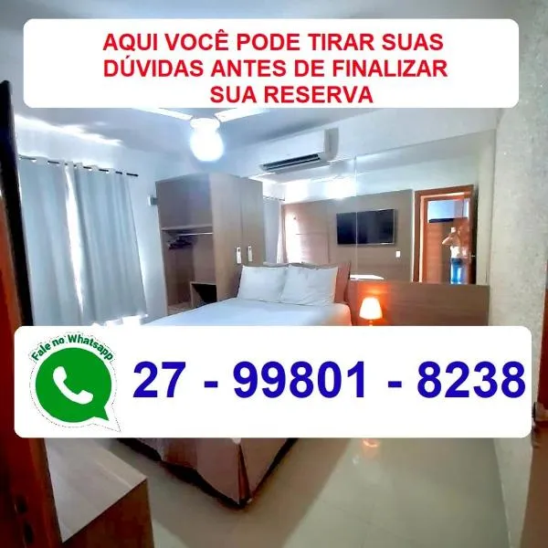 MAIOR NOTA - 2 Quartos com AR CONDICIONADOS SPLIT, Air Fryer, Wi-Fi, Disney Plus, Star Plus, HBO Max, Guarda Sol, Cadeiras de Praia, Caixa Térmica, Churrasqueira, Rede para Descanso e Chuveirão - 8 pessoas - CONFORTO Máximo - Melhor Localização!!, hotel in Guarapari