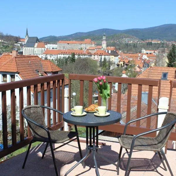 Ubytování s vyhlídkou, hotel v destinaci Český Krumlov