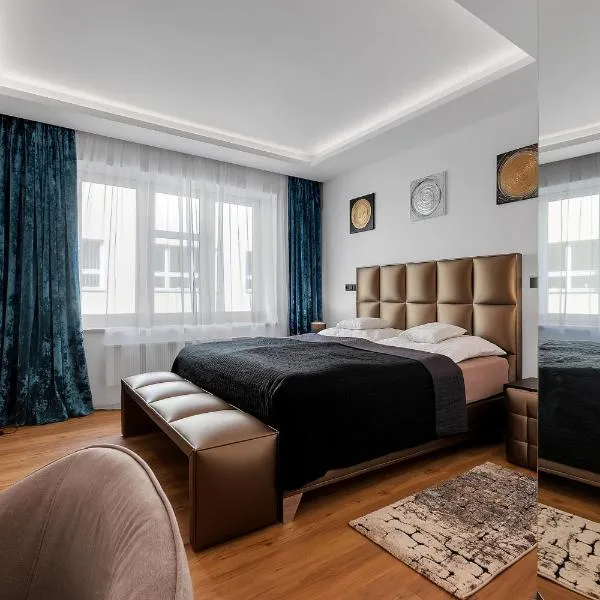 Nový designový apartmán s klimatizací, hotel in Uhřínovice