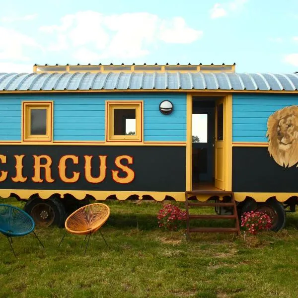 La roulotte CIRCUS des Grillots, hotel en Paray-le-Frésil