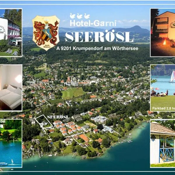 크룸펜도르프 암 뵈르터제에 위치한 호텔 Hotel Garni Seerösl am Wörthersee , Kärnten