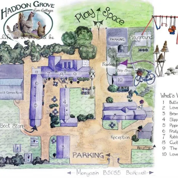 Haddon Grove Farm Cottages, hotel en Hartington