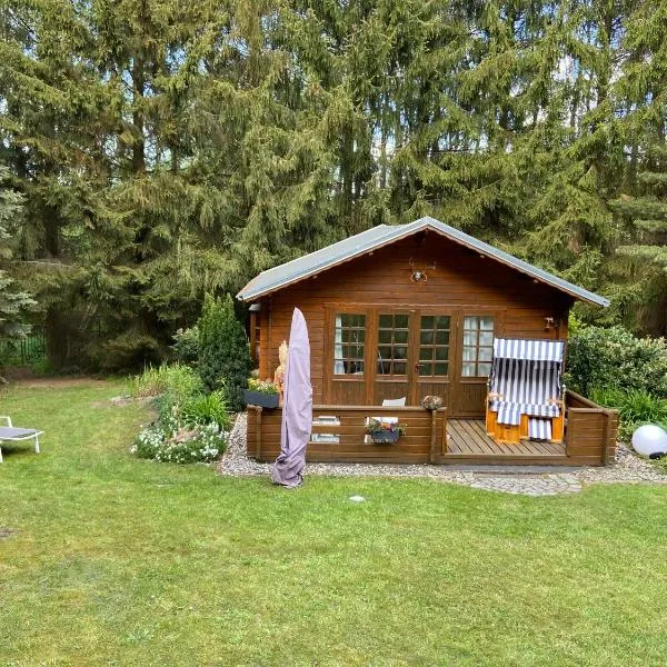 Blockhütte in Rostock Land, hotel in Papendorf