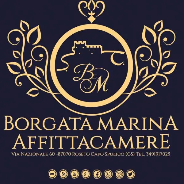 AFFITTACAMERE BORGATA MARINA, hotel v destinácii Roseto Capo Spulico