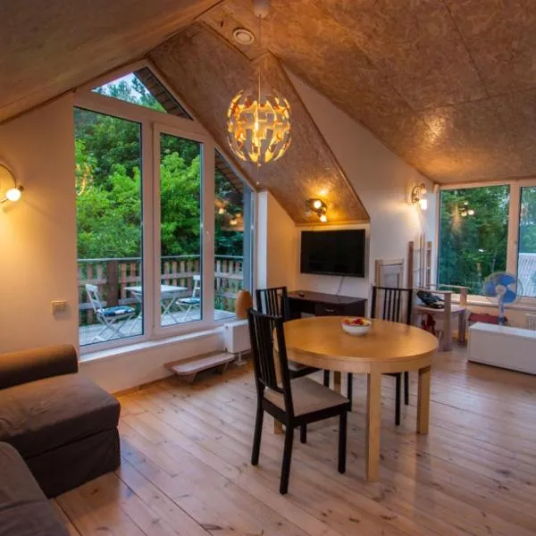 Lakefront house in Senoji Varėna, hotel in Doškonys