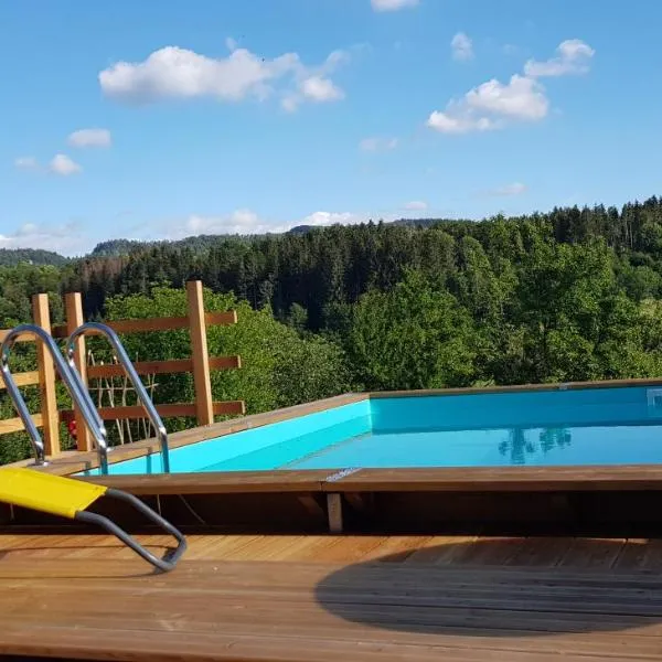 Le Jura en toutes saisons piscine, SPA, climatisation, balades 2cv, hotel in La Chaux-du-Dombief