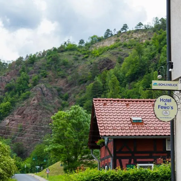 Hotel & Ferienwohnungen Bohlenblick, hotell i Saalfeld