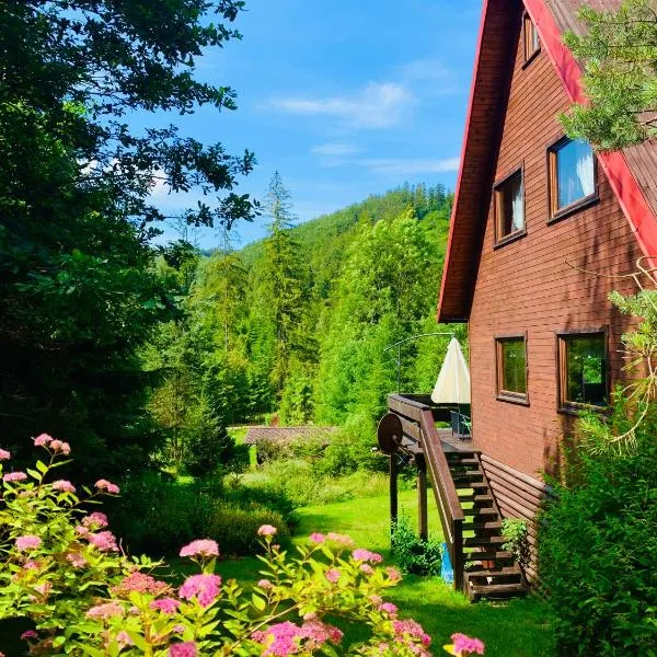 Dom CROCUS z ogrodem w Parku Krajobrazowym, hotel sa Brenna