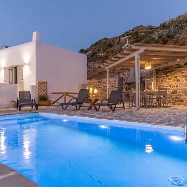 Pleiades Villas Naxos، فندق في Agkidia