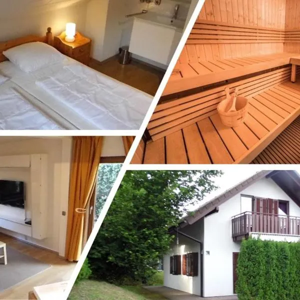 Seepark Kirchheim Ferienhaus bei Viola mit Sauna, hotel in Breitenbach am Herzberg