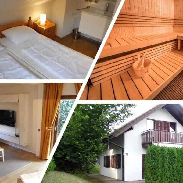 Seepark Kirchheim Ferienhaus bei Viola mit Sauna, hotel di Kirchheim