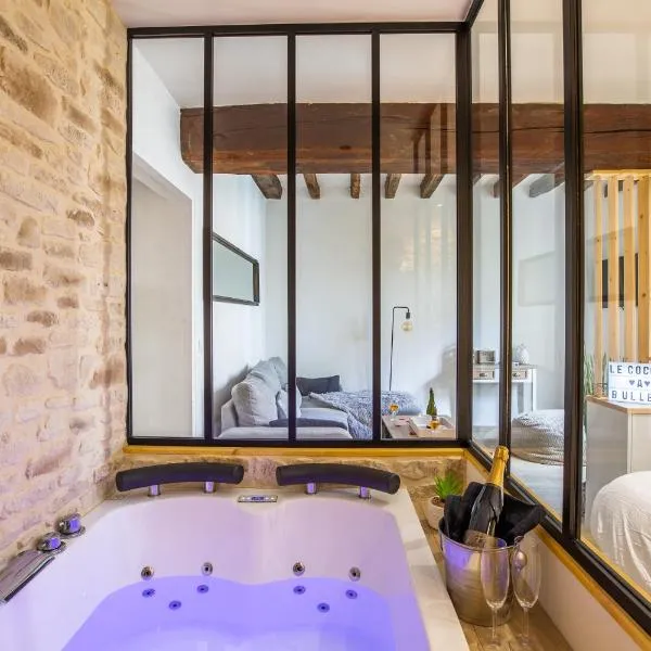 Cocon à Bulles Chic vue Cathédrale avec Spa-jacuzzi, hotel in Chartres