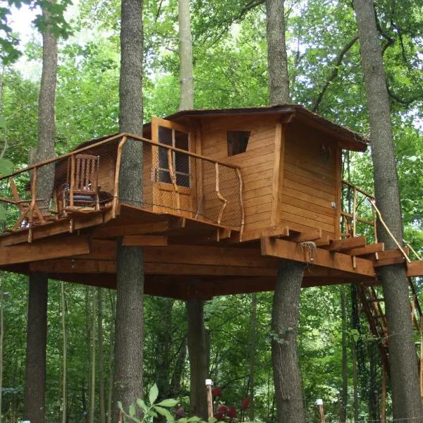 Treehouse v Brdech, hotell sihtkohas Starý Rožmitál