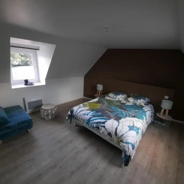 Chambres d'hôtes cosy avec salle de bain privative - Wifi - cuisine partagée - Parking gratuit, hotel em Ploufragan