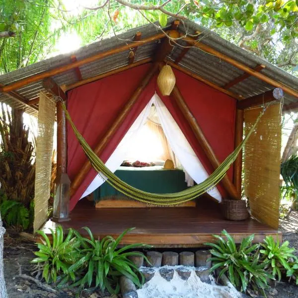 Canto de Jurema Corumbau Glamping, Chalé, Acolhimento e Sustentabilidade, hotel em Corumbau