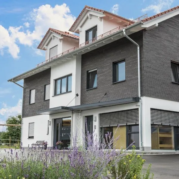 Ferienwohnung 1 am Biohof Eriskirch, hotell i Eriskirch