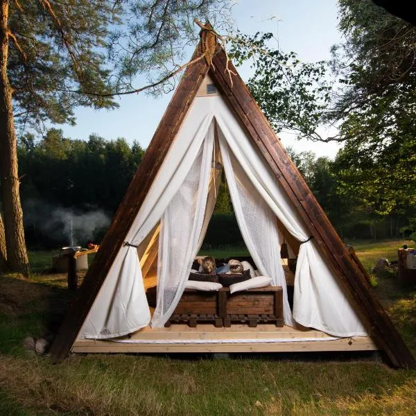 Sandfallet Glamping, ξενοδοχείο σε Laholm