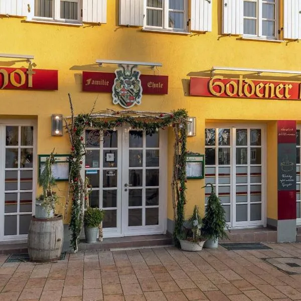 Hotel Restaurant Goldener Hirsch、ドナウヴェルトのホテル