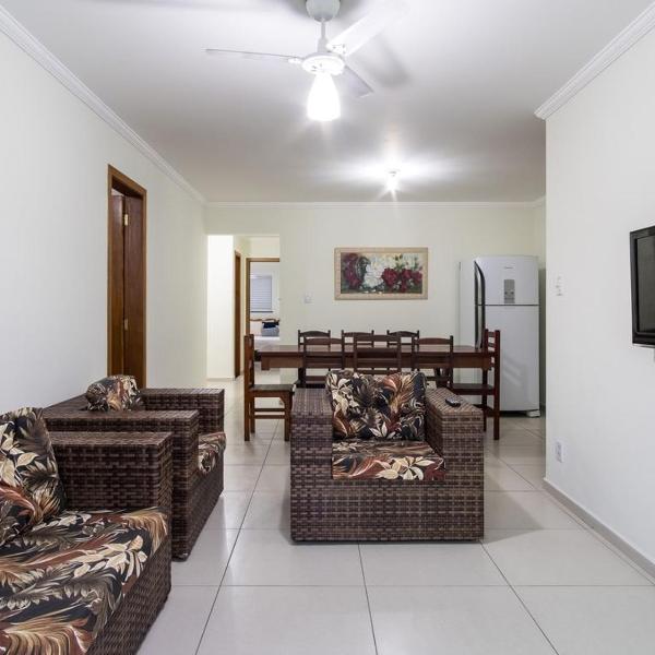 Apartamento com ar condicionado e Wi-fi, frente mar - 02 dormitórios - Edifício Luz do Sol - Foto 5